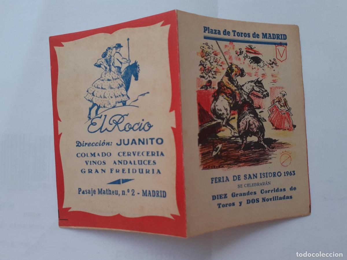 Tauromaquia: PROGRAMA DE MANO - PROGRAMA PLAZA DE TOROS DE MADRID A&Ntilde;O 1963 FERIA DE SAN ISIDRO - Foto 1