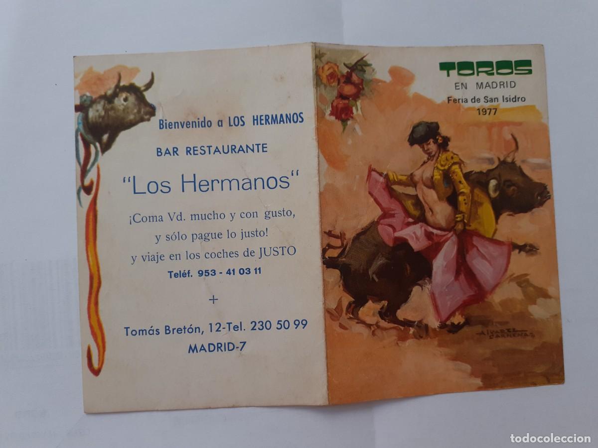 Tauromaquia: PROGRAMA DE MANO - PROGRAMA PLAZA DE TOROS DE MADRID - FERIA DE SAN ISIDRO 1977 - Foto 1