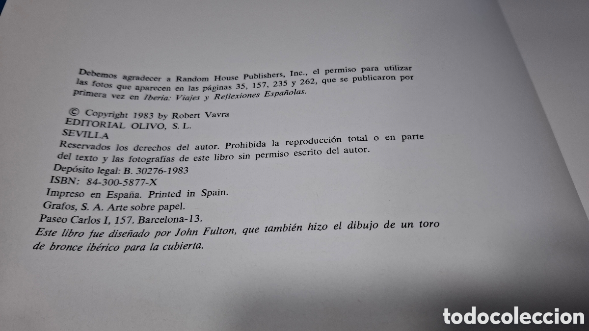 Tauromaquia: TOROS DE IBERIA - ROBERT VAVRA - Foto 4