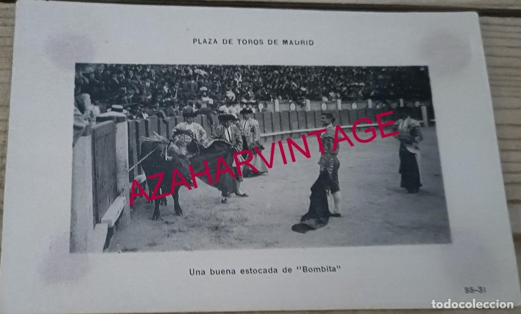 Tauromachie: ANTIGUA POSTAL FOTOGRAFICA DE RICARDO TORRES, BOMBITA , 14X9 CMS