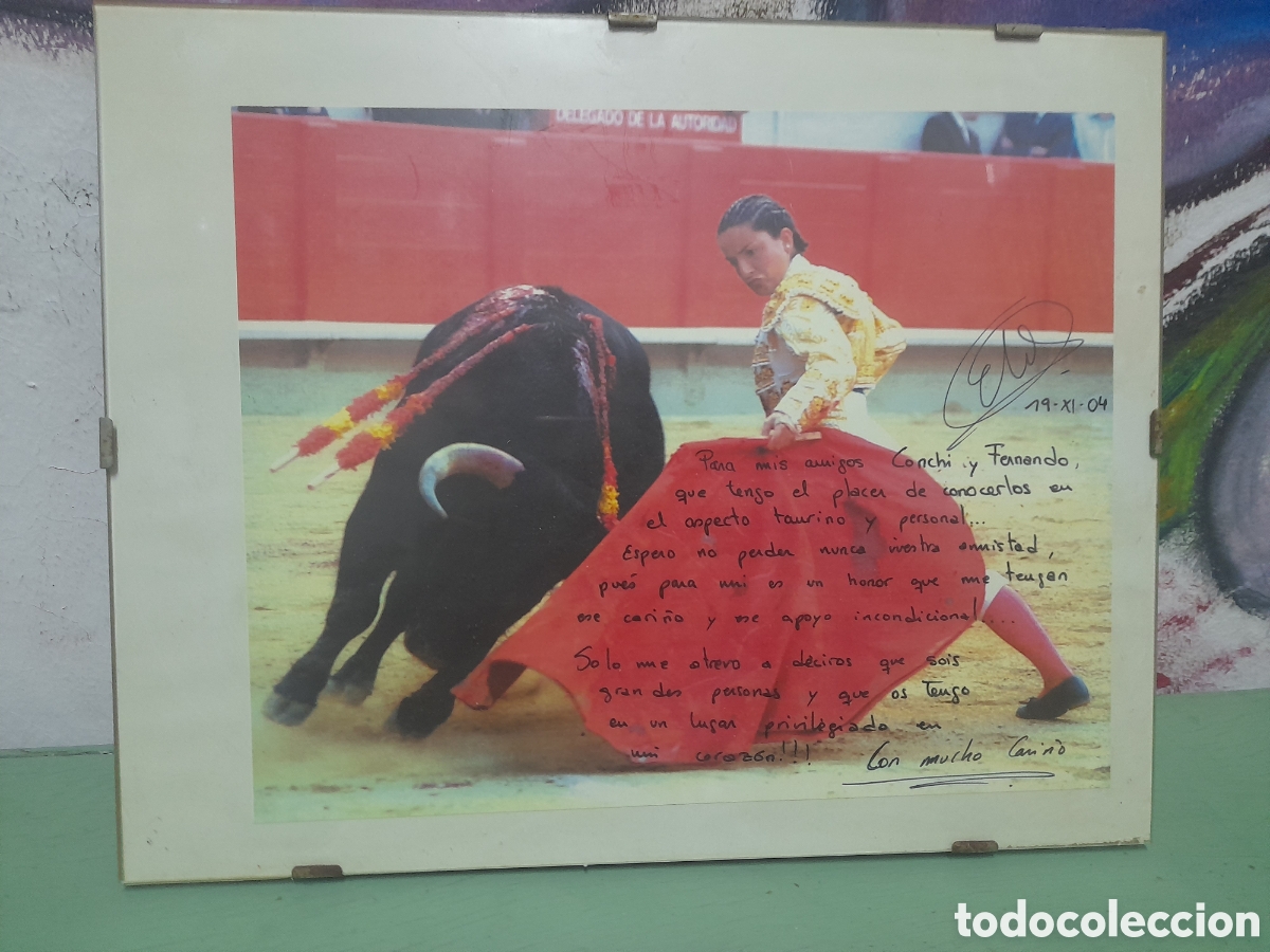 Tauromaquia: Foto con una dedicat&ograve;ria - Foto 1