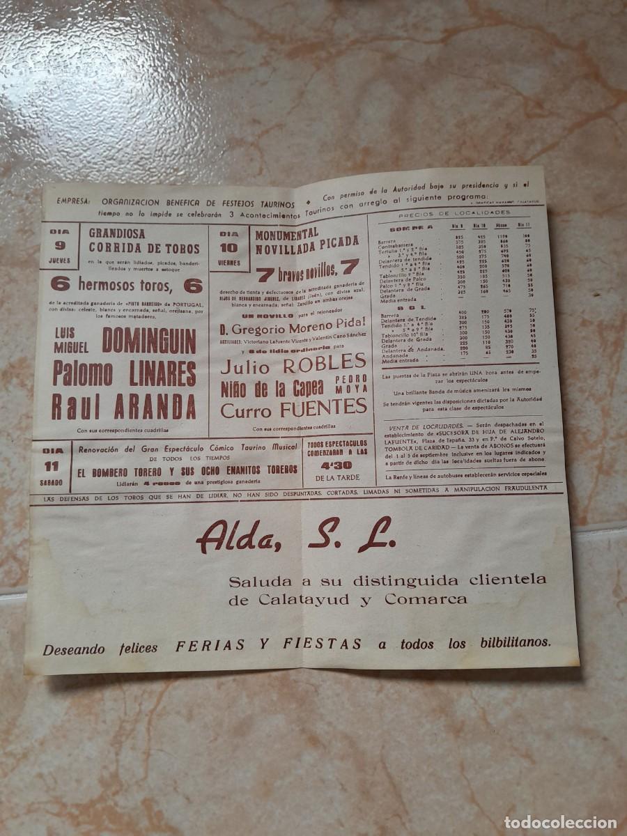 Tauromaquia: Programas de toros de Calatayud. - Foto 2