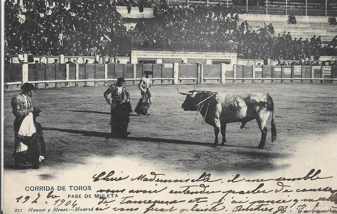Tauromaquia: CORRIDA DE TOROS - PASE DE MULETA - HAUSER Y MENET, MADRID