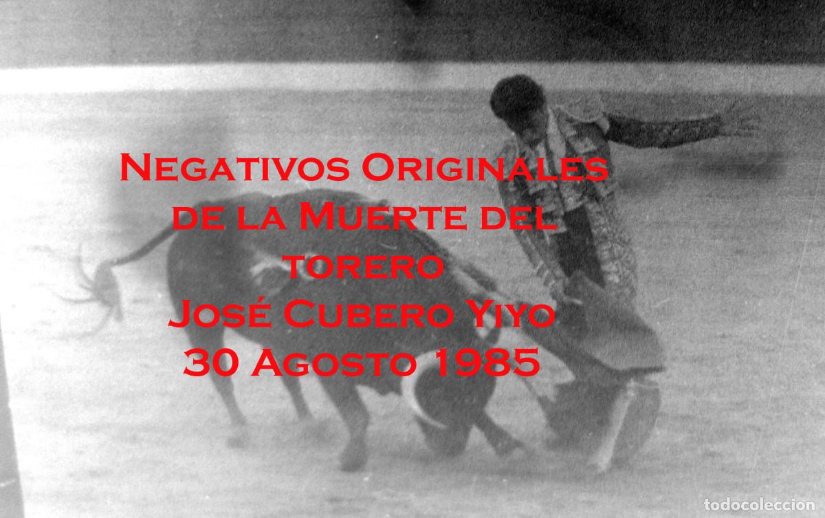 Tauromachie: Negativos muerte y &uacute;ltima faena del torero Jos&eacute; Cubero Yiyo del 30 agosto de 1985