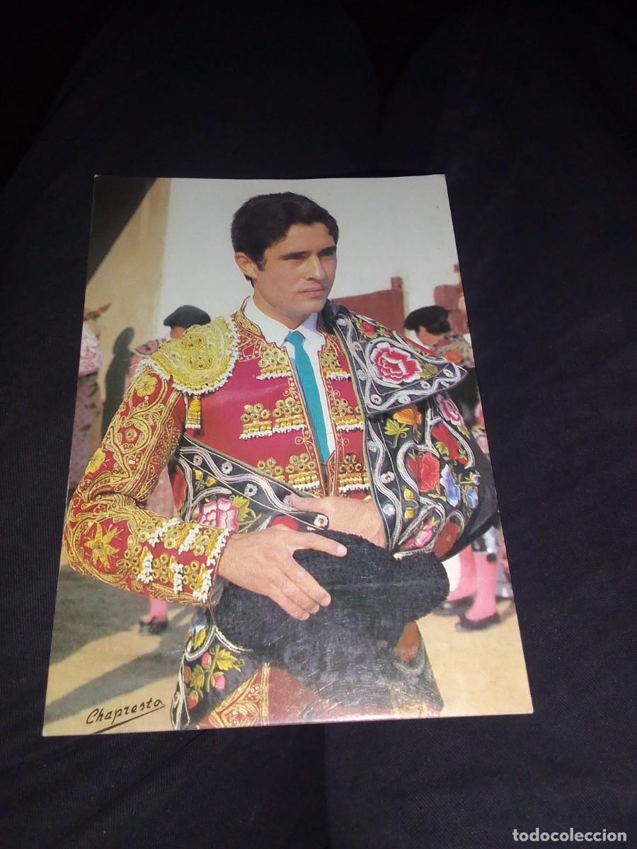 Tauromachie: Tarjeta de Jos&eacute; Antonio campuzano, con dedicatoria, con canci&oacute;n pasodoble torero