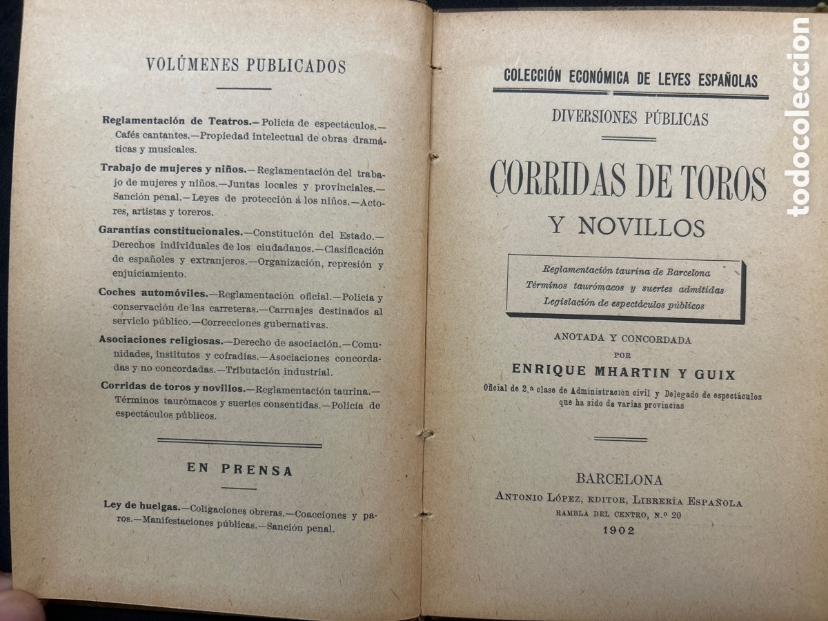 Tauromaquia: Corridas de toros y novillos 1902 - Foto 2