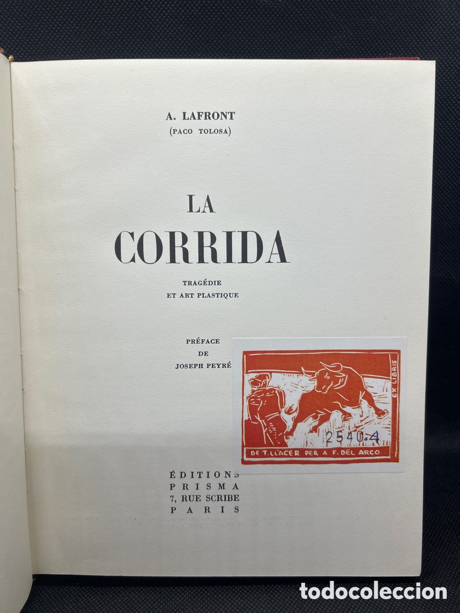 Tauromaquia: La corrida, A.Lafront, Prisma Paris - Foto 2