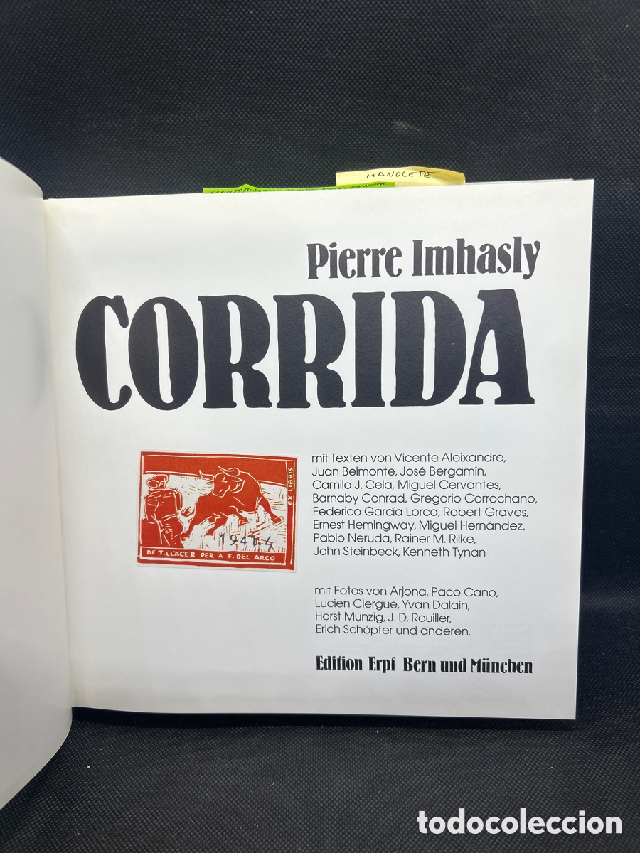 Tauromaquia: Corrida, Pierre Imhasly, 1982 en alem&aacute;n - Foto 2