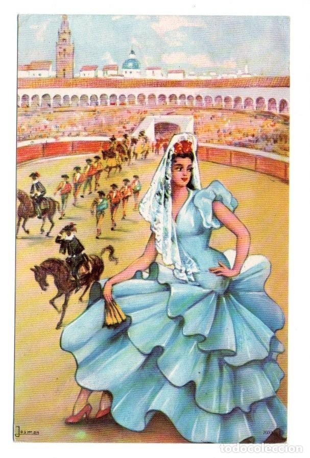 Stierkampf: ANTIGUA POSTAL, JOSMAN. RAKER. A. G. N. FABREGAS. SERIE 203/5, SIN CIRCULAR.