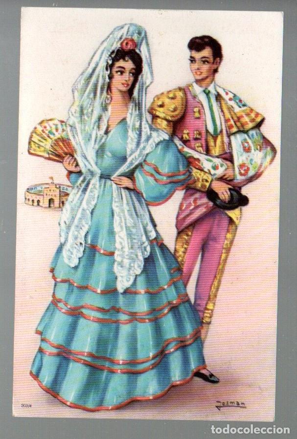 Bullfighting: ANTIGUA POSTAL, 203/4 ILUSTRADA POR JOSMAN. A. G. N. FABREGAS.. SIN CIRCULAR.
