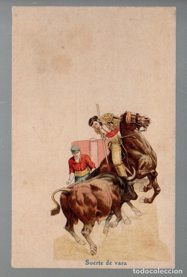 Bullfighting: ANTIGUA POSTAL, SUERTE DE VARA. UNION POSTAL UNIVERSAL. REVERSO SIN DIVIDIR. SIN CIRCULAR.