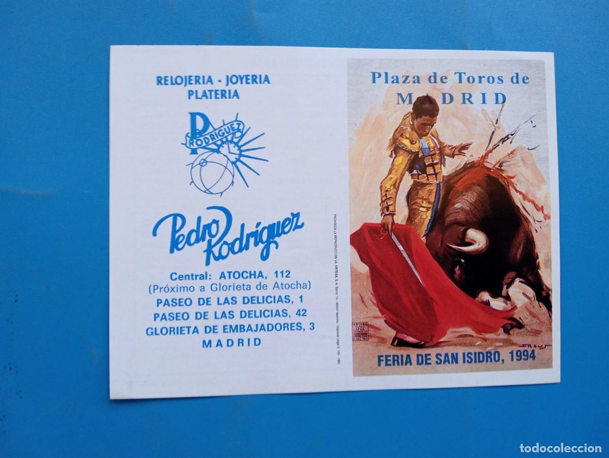 Stierkampf: PROGRAMA DE TOROS. MADRID. 1994. GANADERIA PE&Ntilde;AJARA. SILVETI. LUGUILLANO. MORA. LOZANO. OJEDA. PONCE