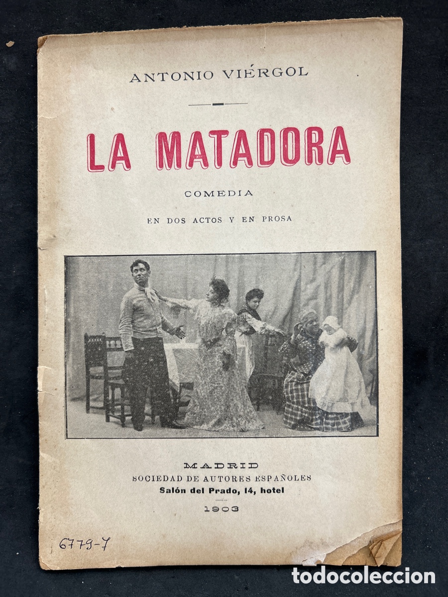 Tauromaquia: 1903 La matadora comedia - Foto 1