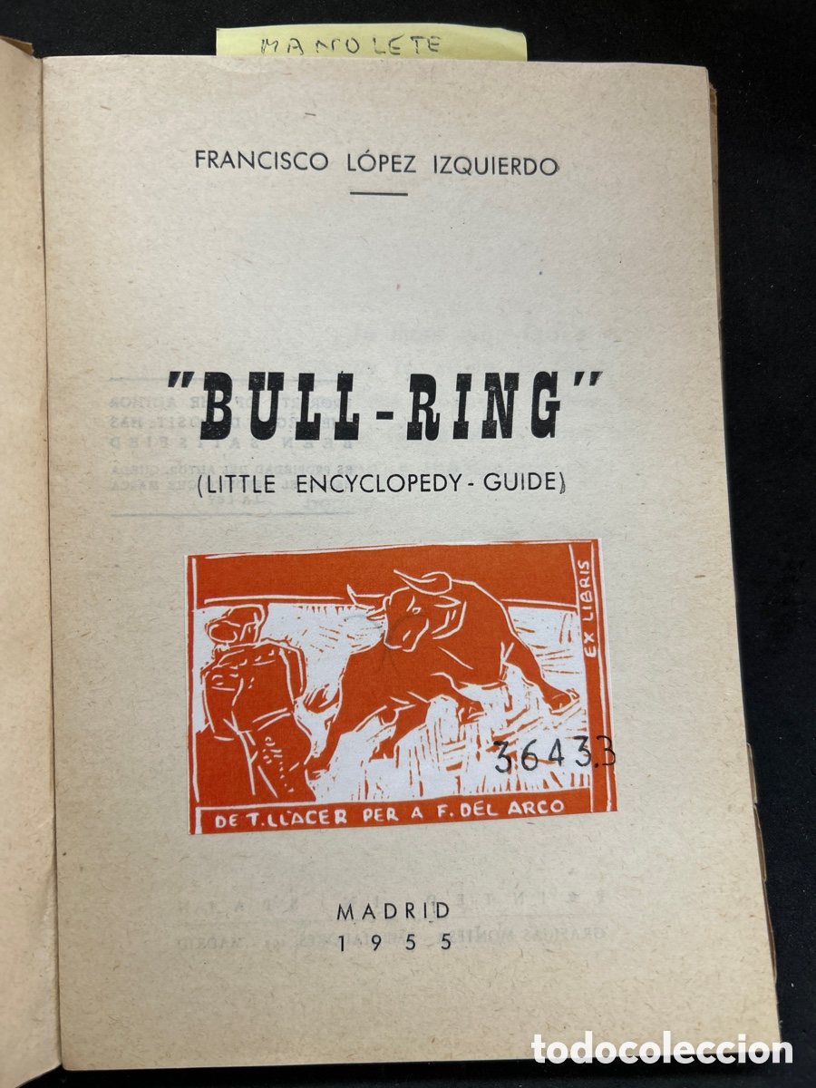 Tauromaquia: bull Ring 1955, en ingl&eacute;s - Foto 2