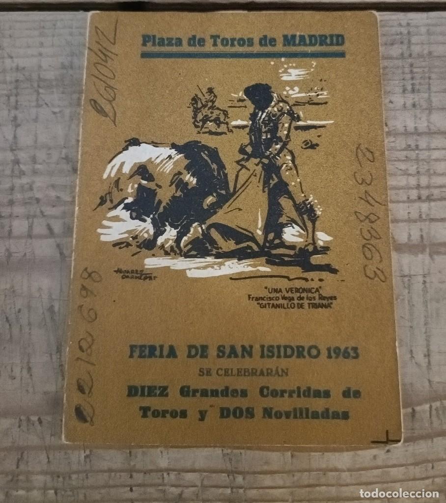 Tauromaquia: PROGRAMA FERIA DE TOROS DE SAN ISIDRO, 1963, DIPTICO - Foto 1
