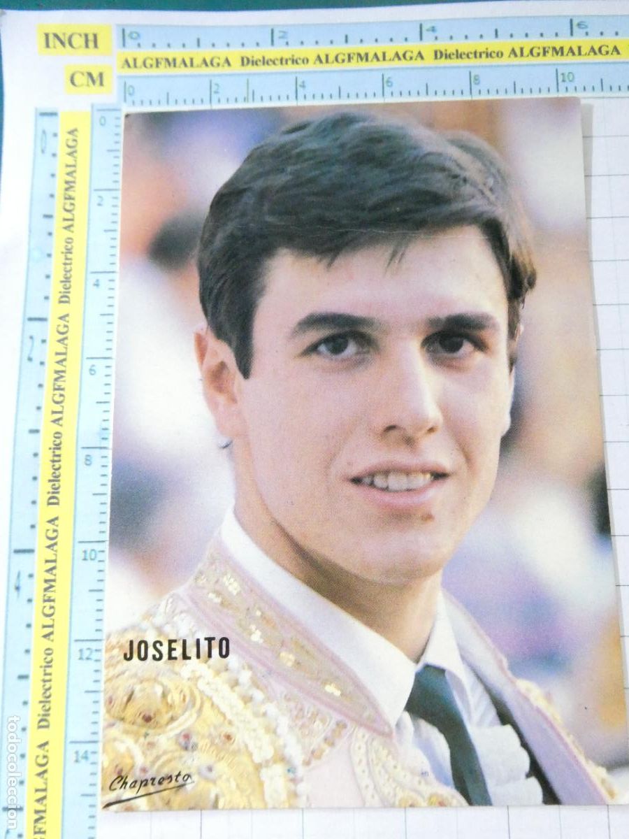 Tauromaquia: POSTAL DE TOROS TOREROS TAUROMAQUIA. JOSELITO FERIA M&Aacute;LAGA 1990. 380