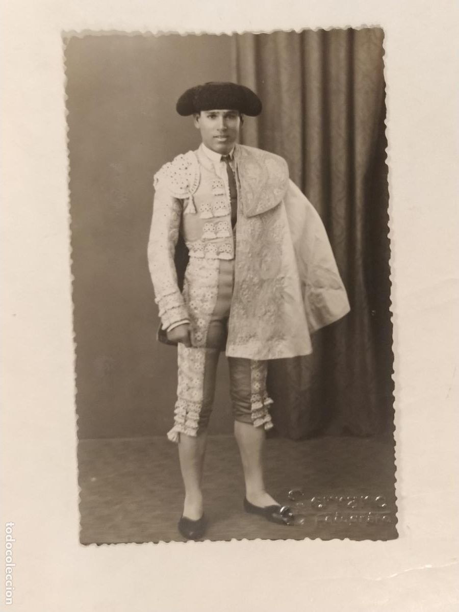 Tauromaquia: MANUEL ALVAREZ (ANDALUZ)- TORERO - SELLO EN SECO SERRANO - FOTOGRAFICA - POSTAL ANTIGUA (114.382)