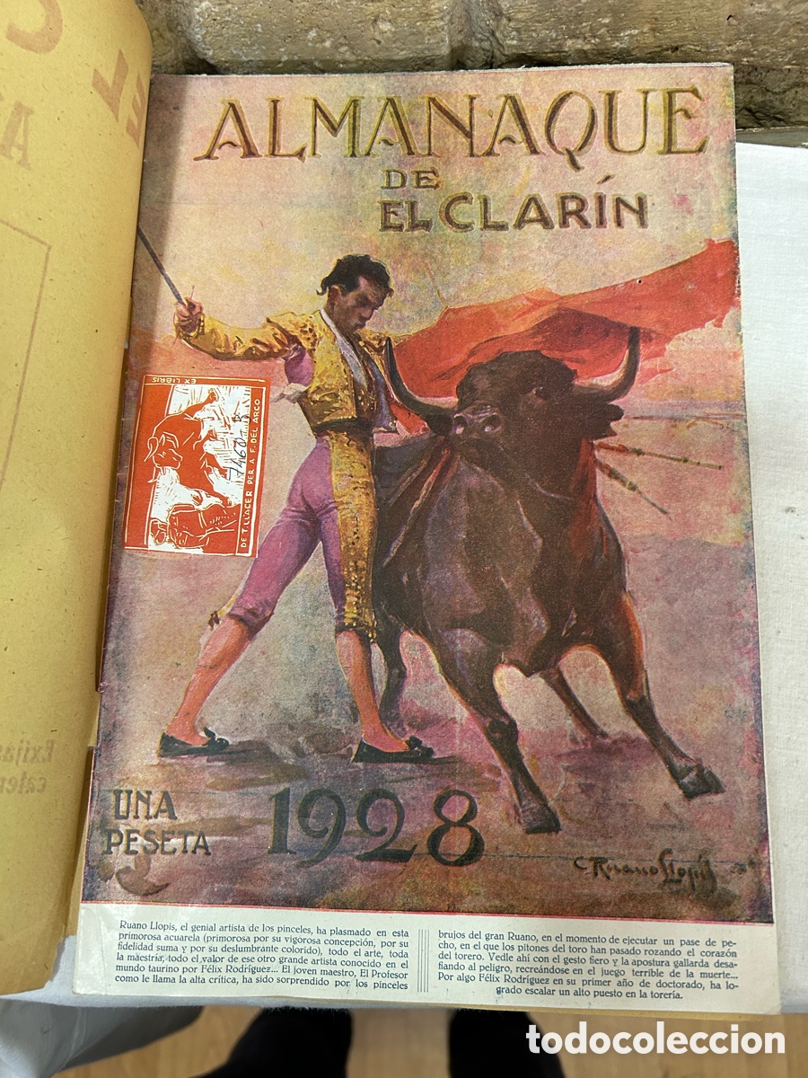 Tauromaquia: Almanaque El Clar&iacute;n 1928 - Foto 2