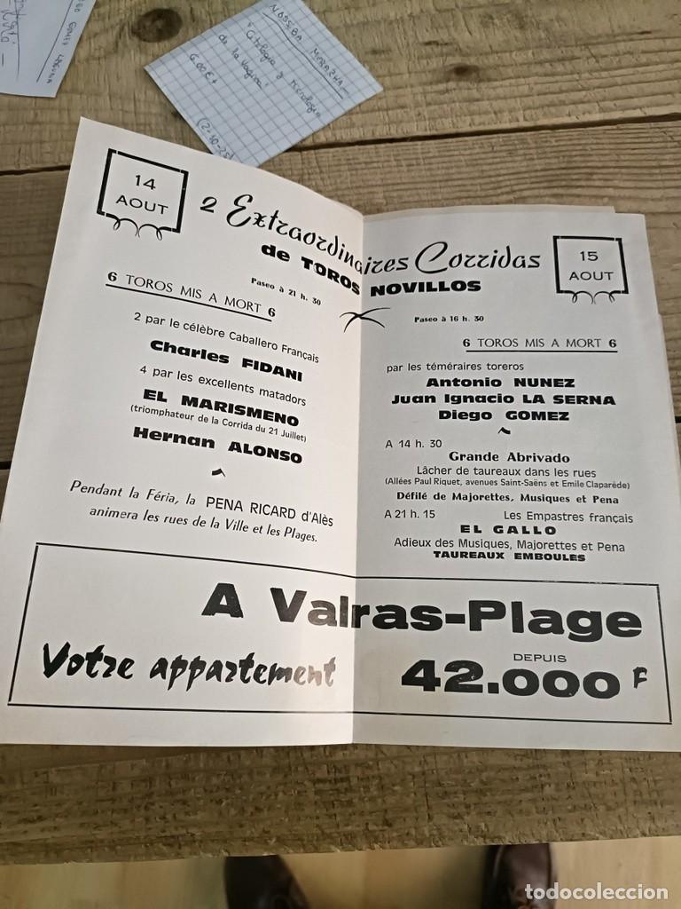 Tauromaquia: BEZIERS, FRANCIA, 1967, PROGRAMA CORRIDAS DE TOROS, RARO - Foto 3