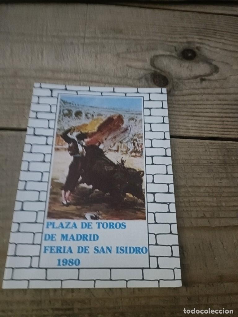 Tauromaquia: MADRID, PROGRAMA DE MANO SAN ISIDRO 1980 - Foto 1
