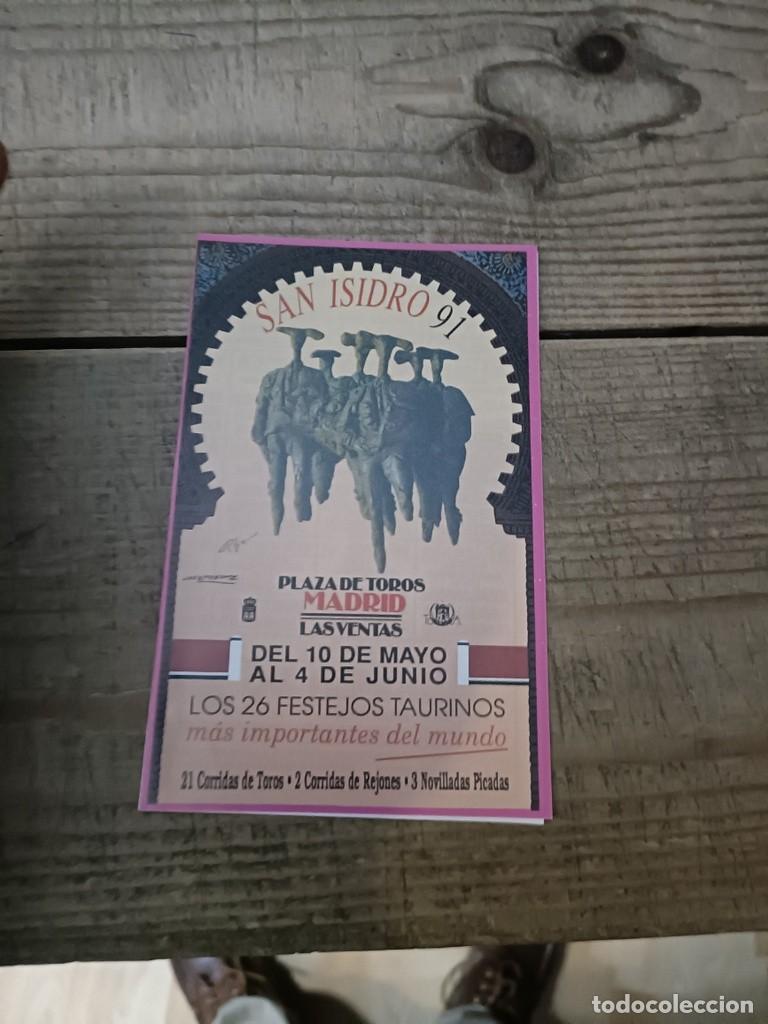 Tauromaquia: MADRID, 1991, PROGRAMA DE MANO FERIA DE SAN ISIDRO - Foto 1