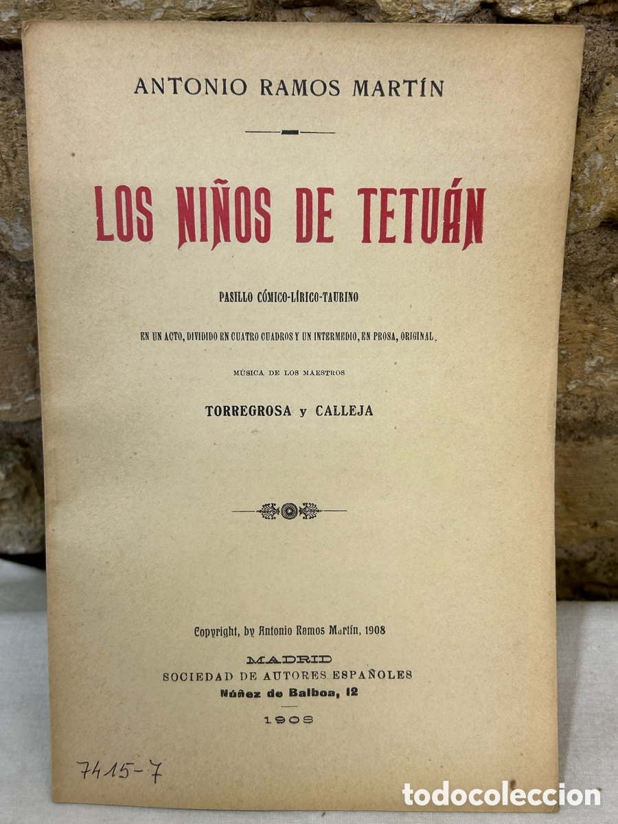 Tauromaquia: 1908 los ni&ntilde;os de Tetu&aacute;n - Foto 1
