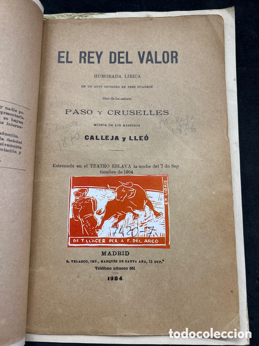 Tauromaquia: El rey del valor 1904 - Foto 1