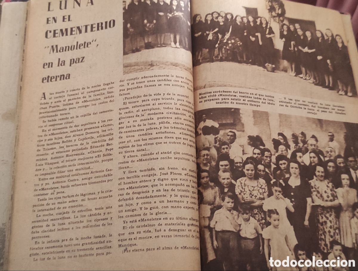 Tauromaquia: Libro sobre Manolete a&ntilde;os 40 - Foto 7