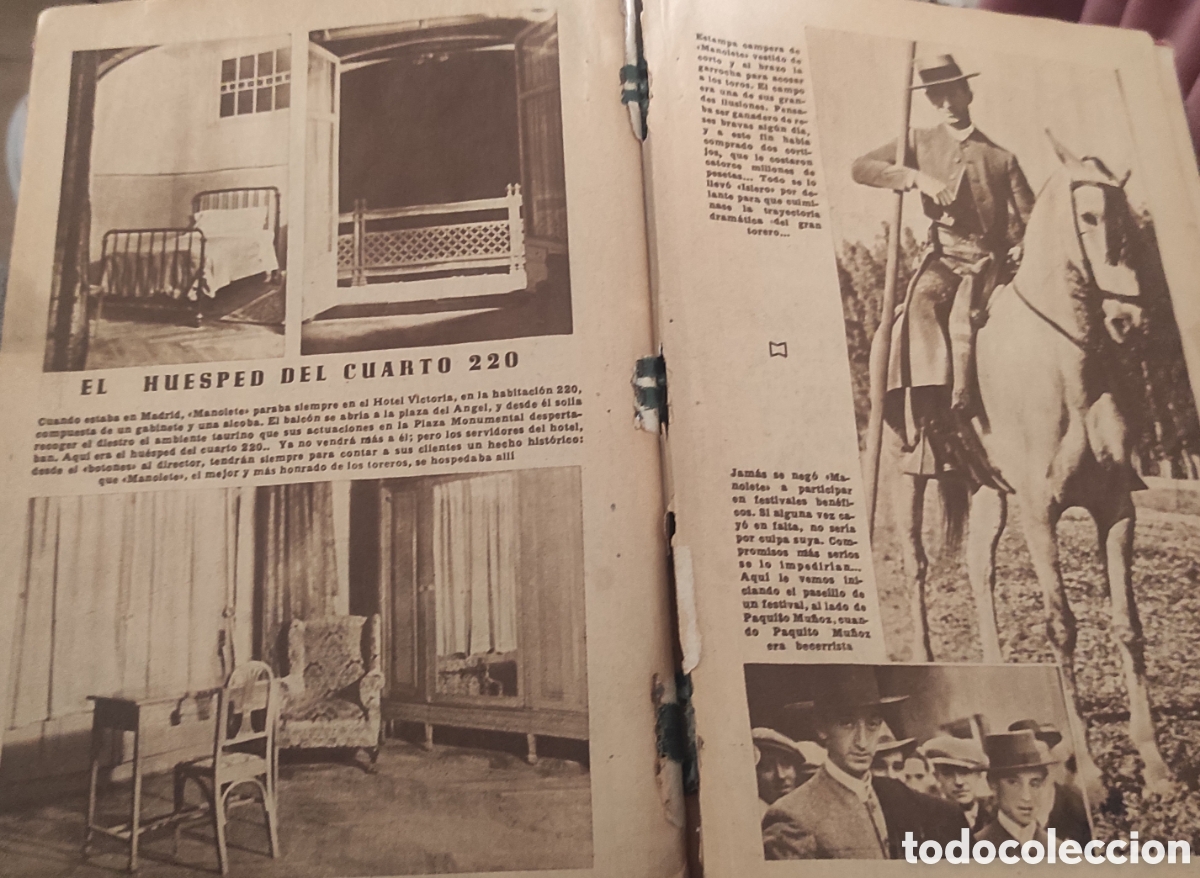 Tauromaquia: Libro sobre Manolete a&ntilde;os 40 - Foto 8