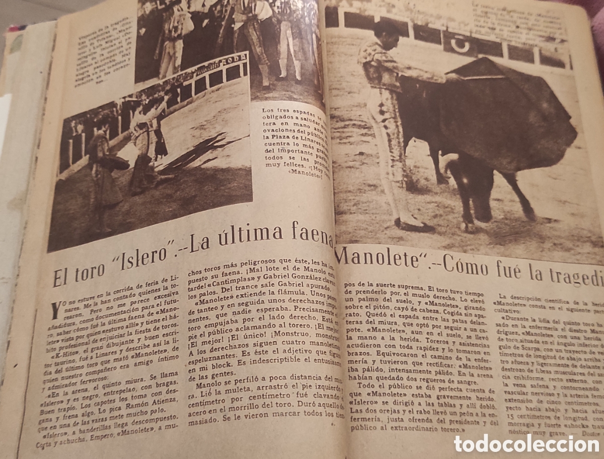 Tauromaquia: Libro sobre Manolete a&ntilde;os 40 - Foto 10