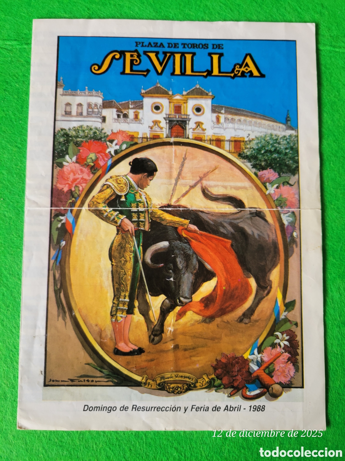 Tauromaquia: PROGRAMA DE MANO PLAZA DE TOROS DE SEVILLA 1988 - Foto 1