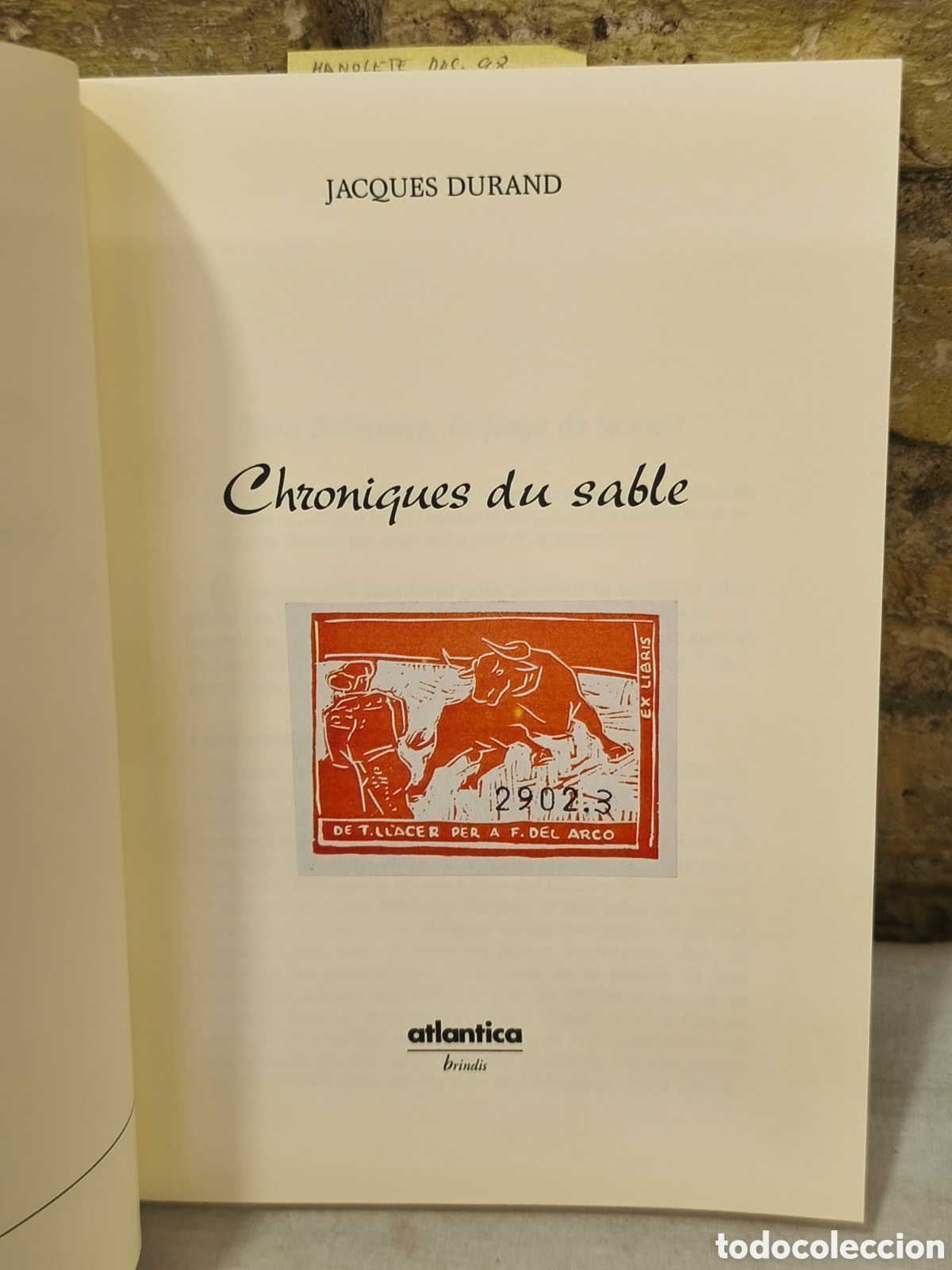 Tauromaquia: JACQUES DURAND CHRONIQUES DU SABLE - Foto 2