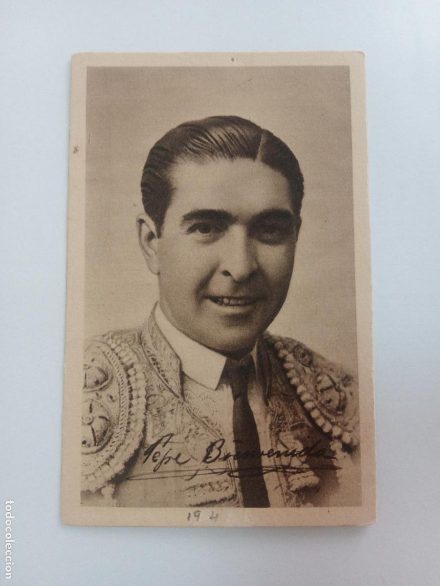 Bullfighting: TARJETA BIOGRAFICA TAURINA. TORERO. TOROS. JOSE MEJ&Iacute;AS Y JIM&Eacute;NEZ, BIENVENIDA
