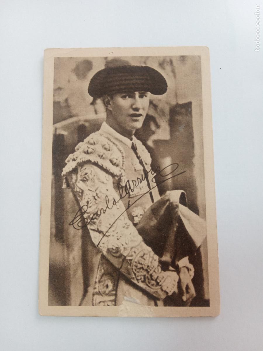 Bullfighting: TARJETA BIOGRAFICA TAURINA. TORERO. TOROS. CARLOS ARRUZA