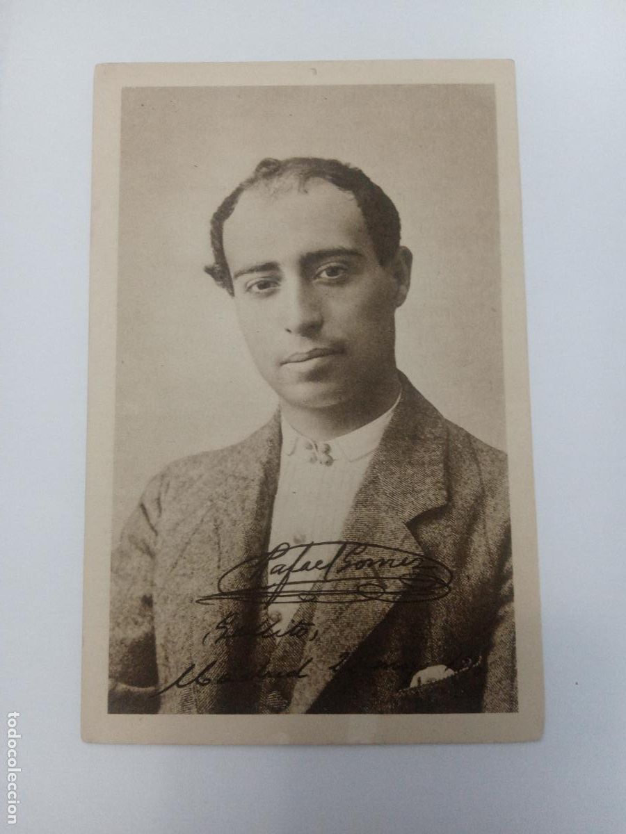 Tauromaquia: TARJETA BIOGRAFICA TAURINA. TORERO. TOROS. RAFAEL G&Oacute;MEZ ORTEGA, EL GALLO