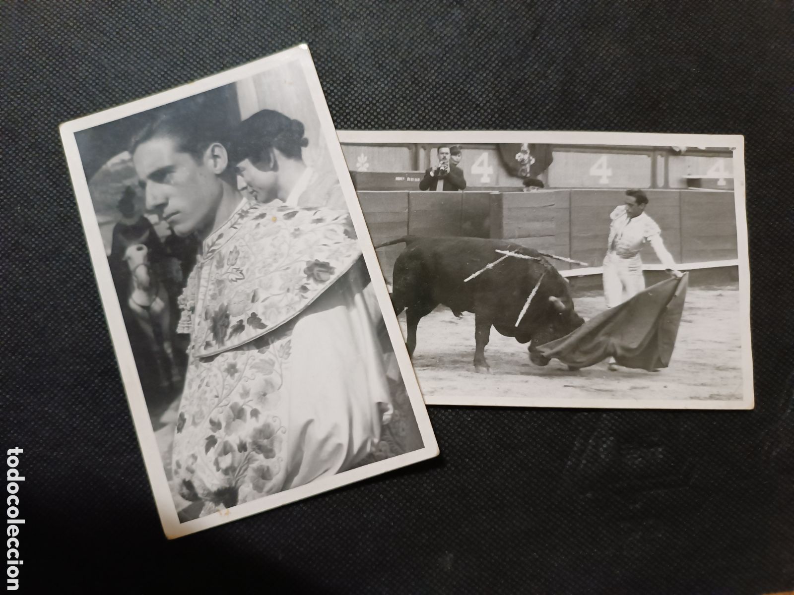 Tauromaquia: Lote 2 FOTOGRAFIAS - Miguel Baez EL LITRI - S. Sebasti&aacute;n (Mar&iacute;n Fot&oacute;grafo 1957) - Toros, tauromaquia