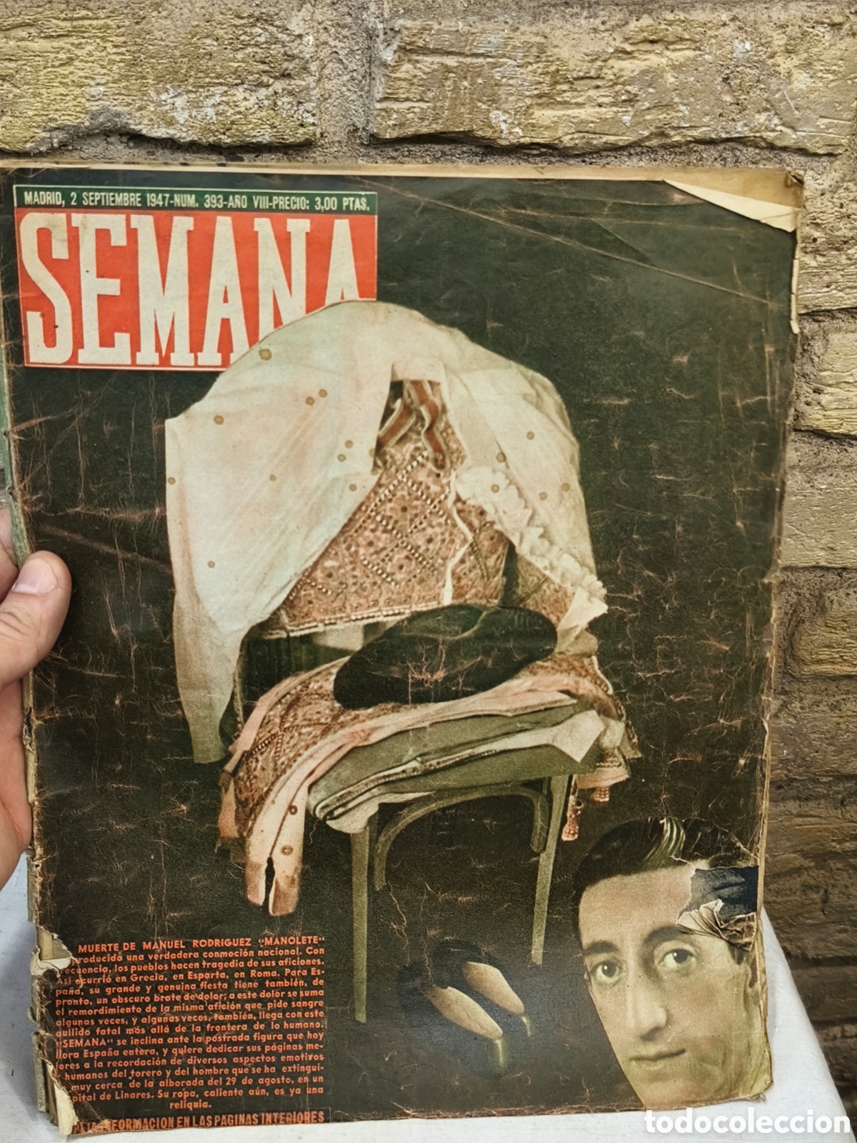 Tauromaquia: Manolete, Revista semanal 1947,
