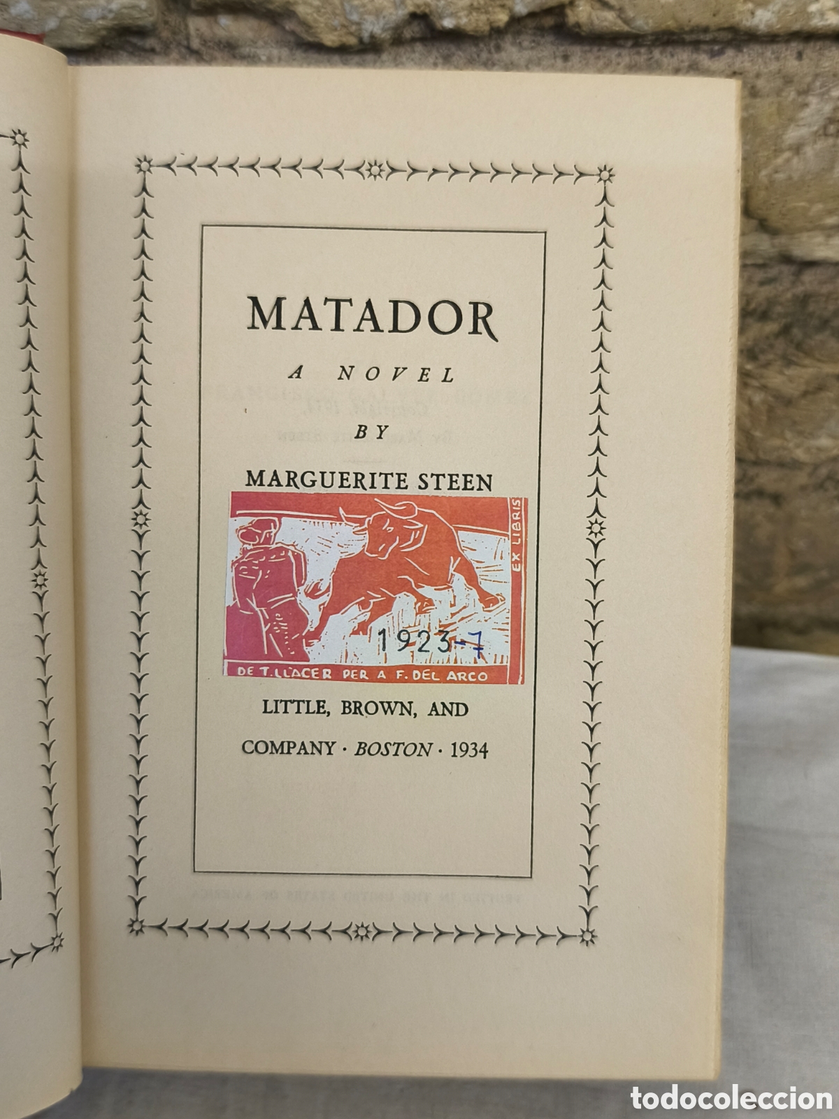 Tauromaquia: 1934 Matador, en ingles - Foto 2