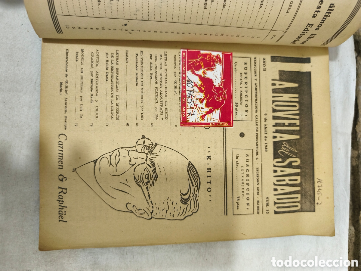 Tauromaquia: La novela del sabado 1940 - Foto 2