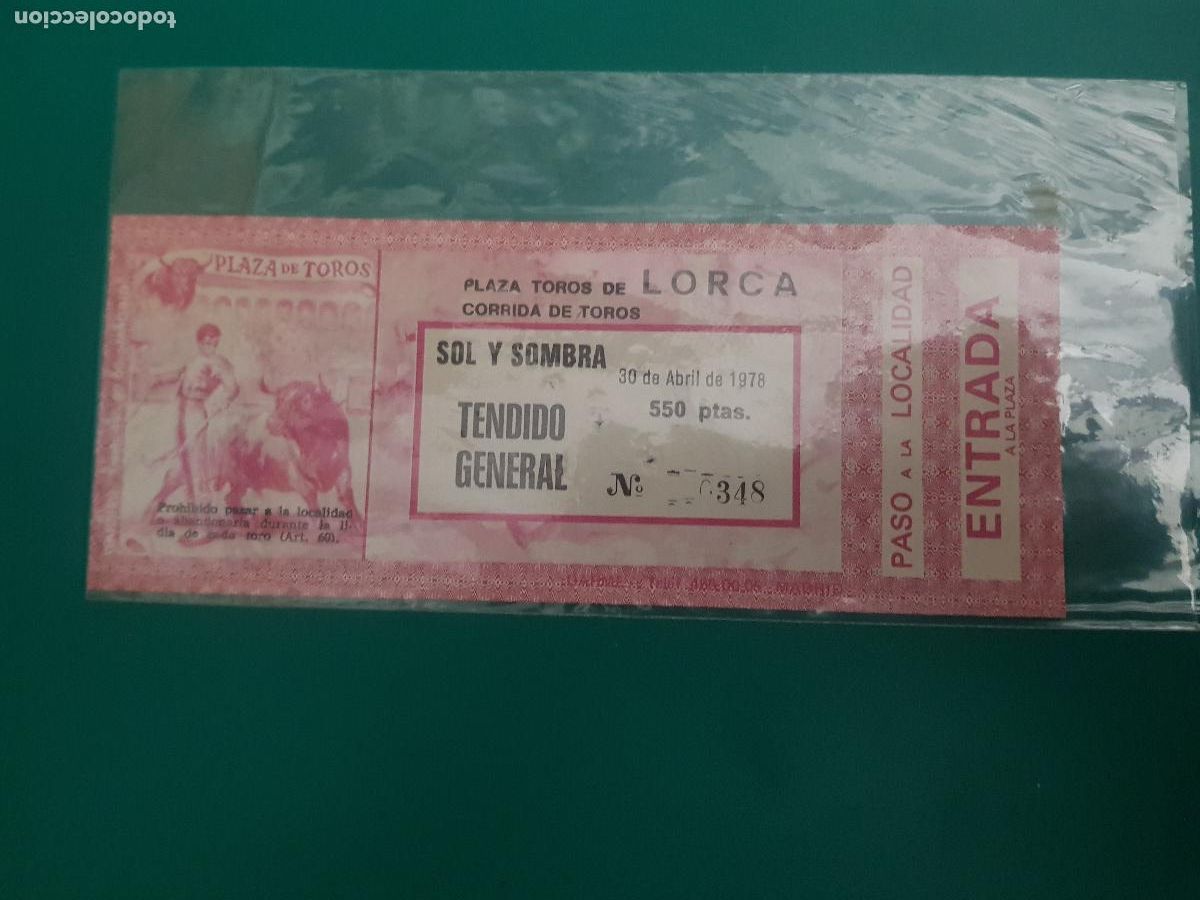 Tauromaquia: TOROS EN LORCA ENTRADA A&Ntilde;O 1978 - Foto 1