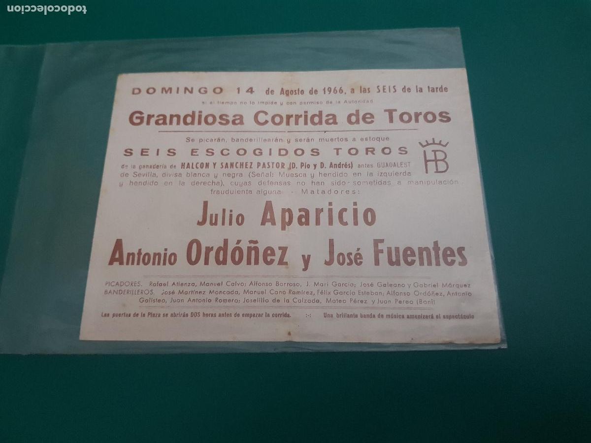 Tauromaquia: PLAZA DE TOROS DE CASTELLON 1966 - Foto 2