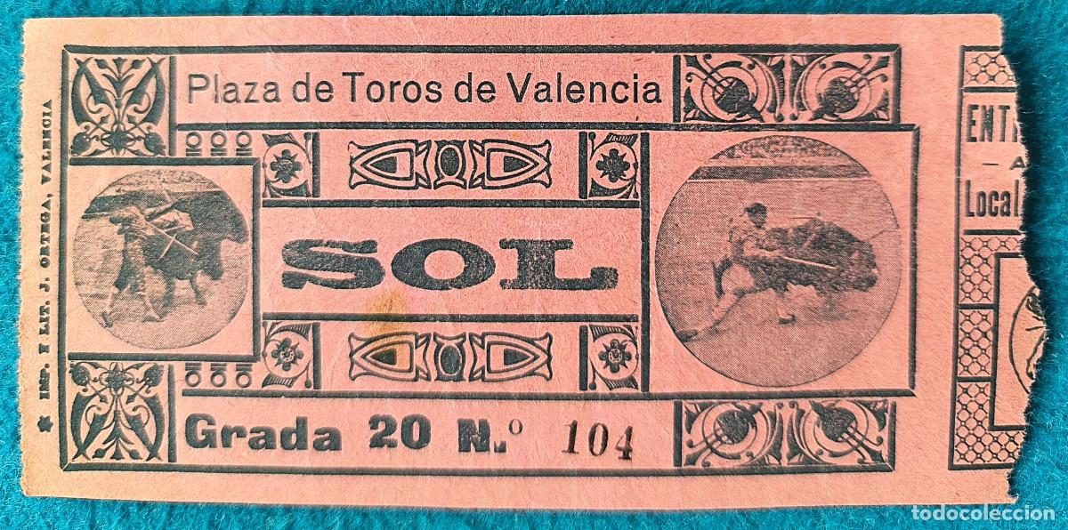 Tauromaquia: RW ENTRADA PLAZA TOROS DE VALENCIA ORIGINAL ET179