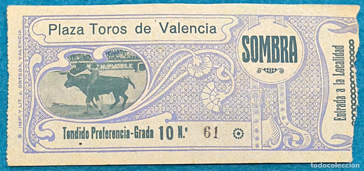 Tauromaquia: RW ENTRADA PLAZA TOROS DE VALENCIA ORIGINAL ET295 - Foto 1