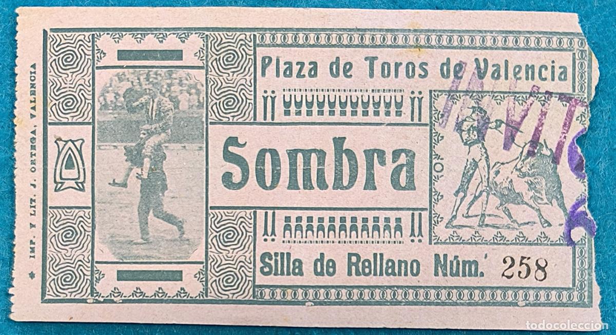 Bullfighting: RW ENTRADA PLAZA TOROS DE VALENCIA ORIGINAL ET323