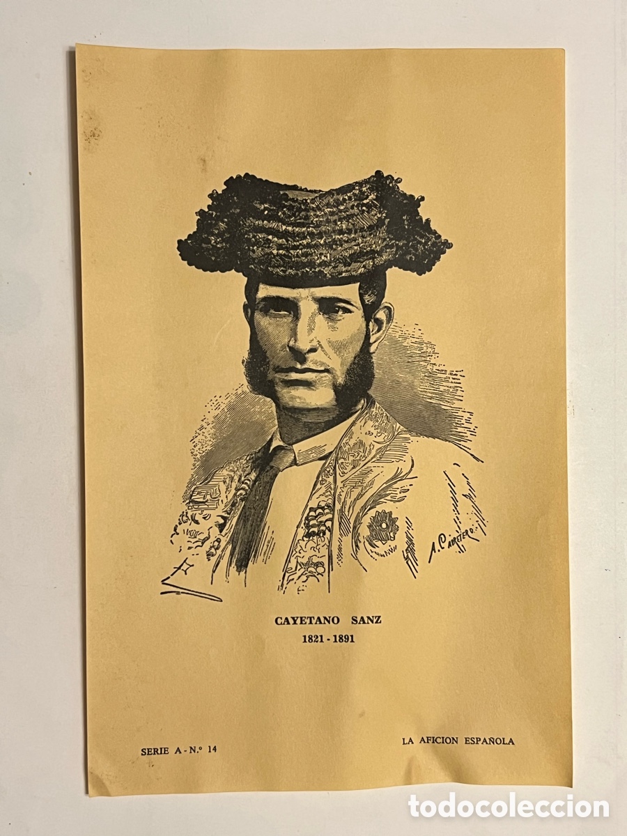 Stierkampf: TAUROMAQUIA. CAYETANO SANZ 1821 - 1891, LA AFICION ESPA&Ntilde;OLA