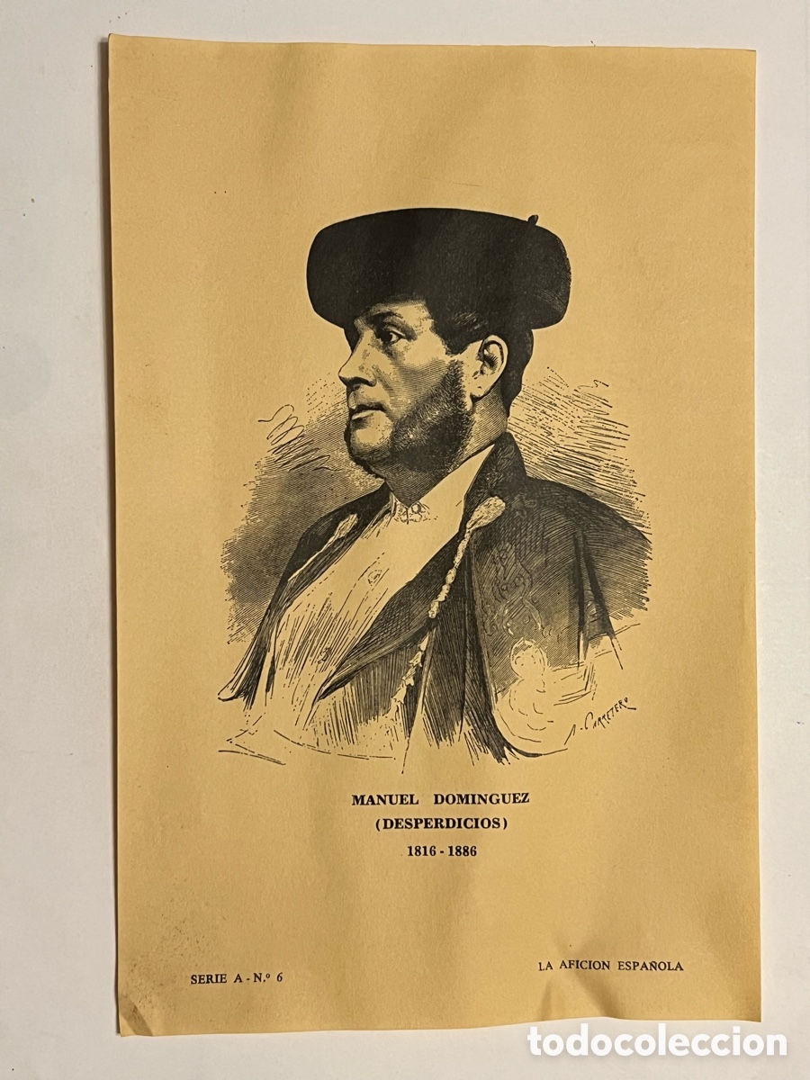 Stierkampf: TAUROMAQUIA. MANUEL DOMINGUEZ (DESPERDICIOS) 1816 - 1886, LA AFICION ESPA&Ntilde;OLA