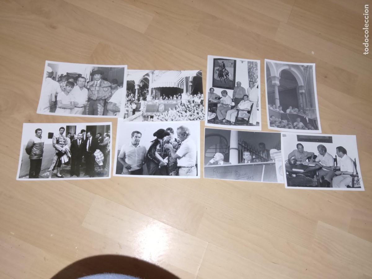 Tauromaquia: Lote de 8 fotos originales feria abril 1983