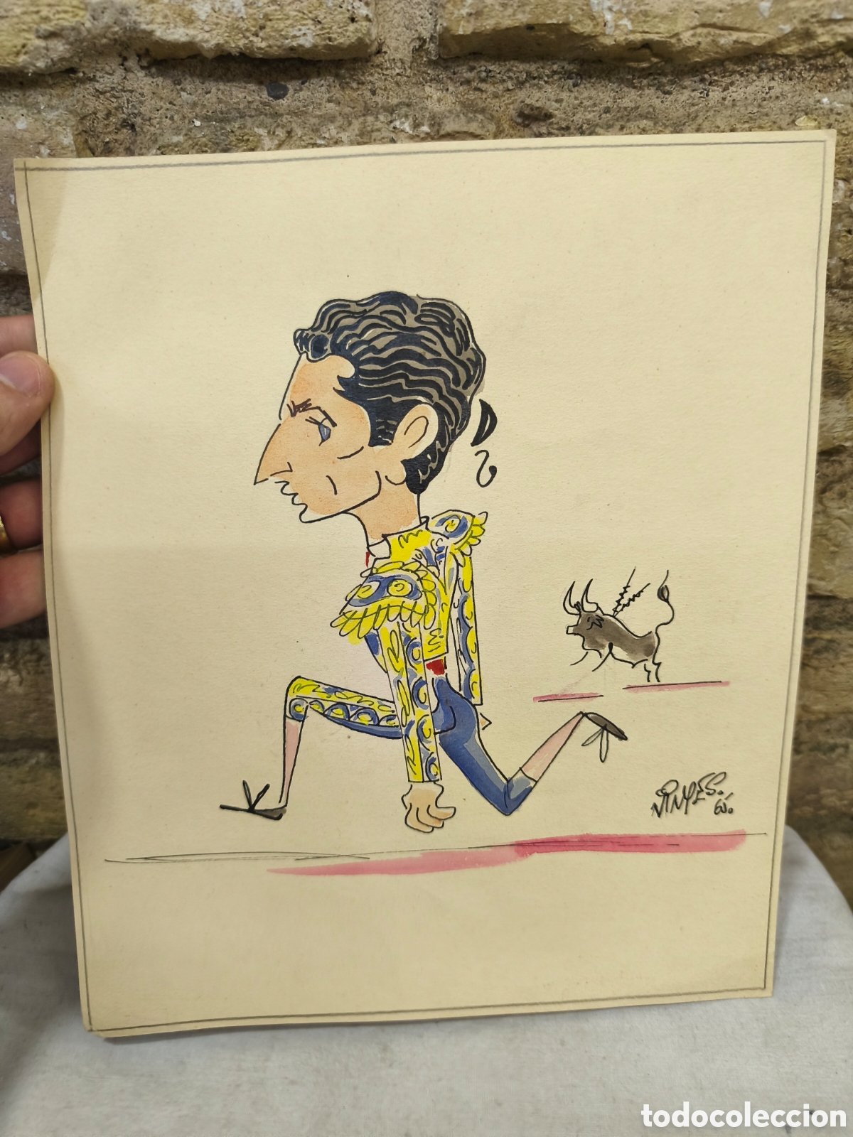 Tauromaquia: Dibujo original vinyes, Orteguita 65'