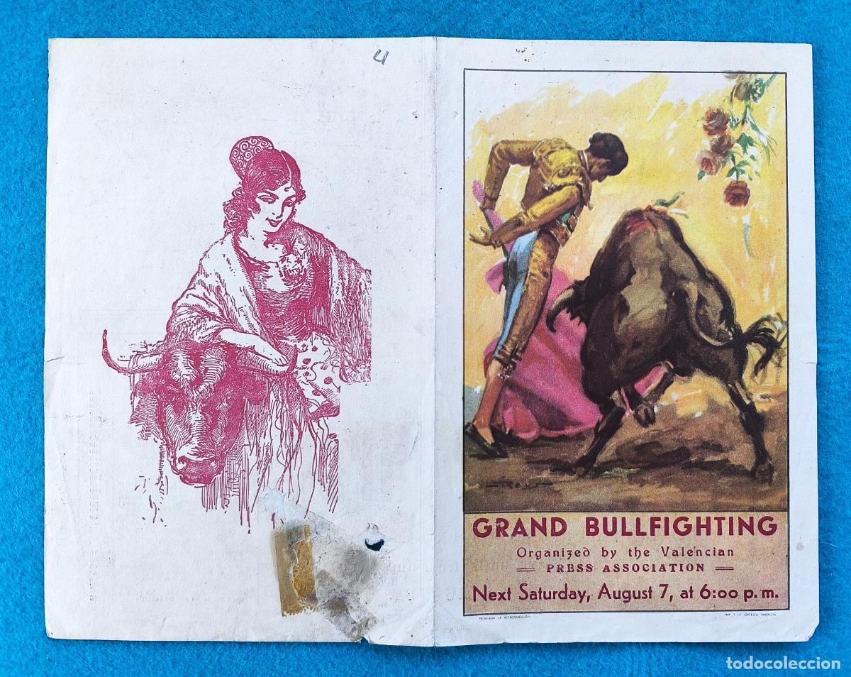 Tauromaquia: RW PROGRAMA TOROS PLAZA VALENCIA JULIO APARICIO CESAR GIRON ORIGINAL EN INGLES PT158