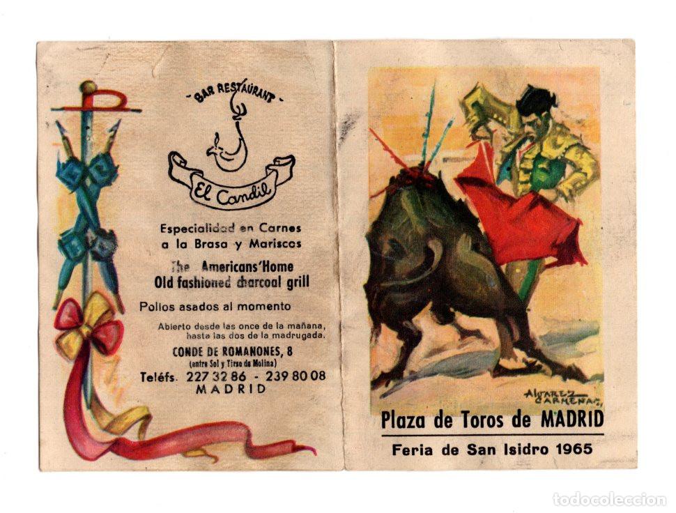 Tauromaquia: PROGRAMA FERIA DE SAN ISIDRO DE 1965. - Foto 1